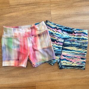 TWO DSG Big Girl Size Medium 10-12 Pastel Bokd Color Design Athletic‎ Shorts NWT
